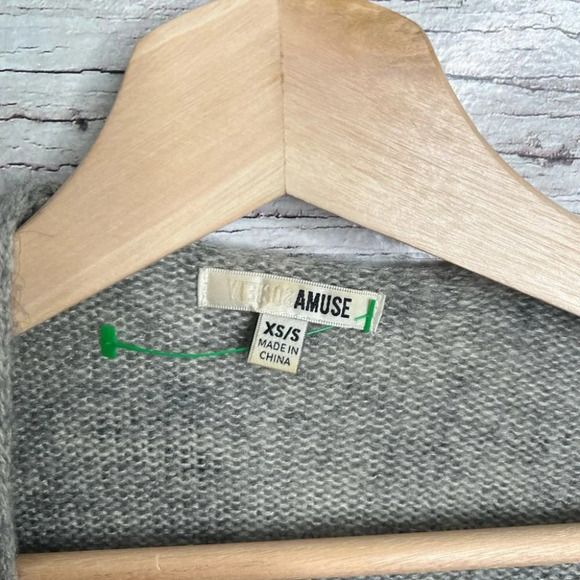 Amuse society cardigan sweater gray black size small - Picture 4 of 10